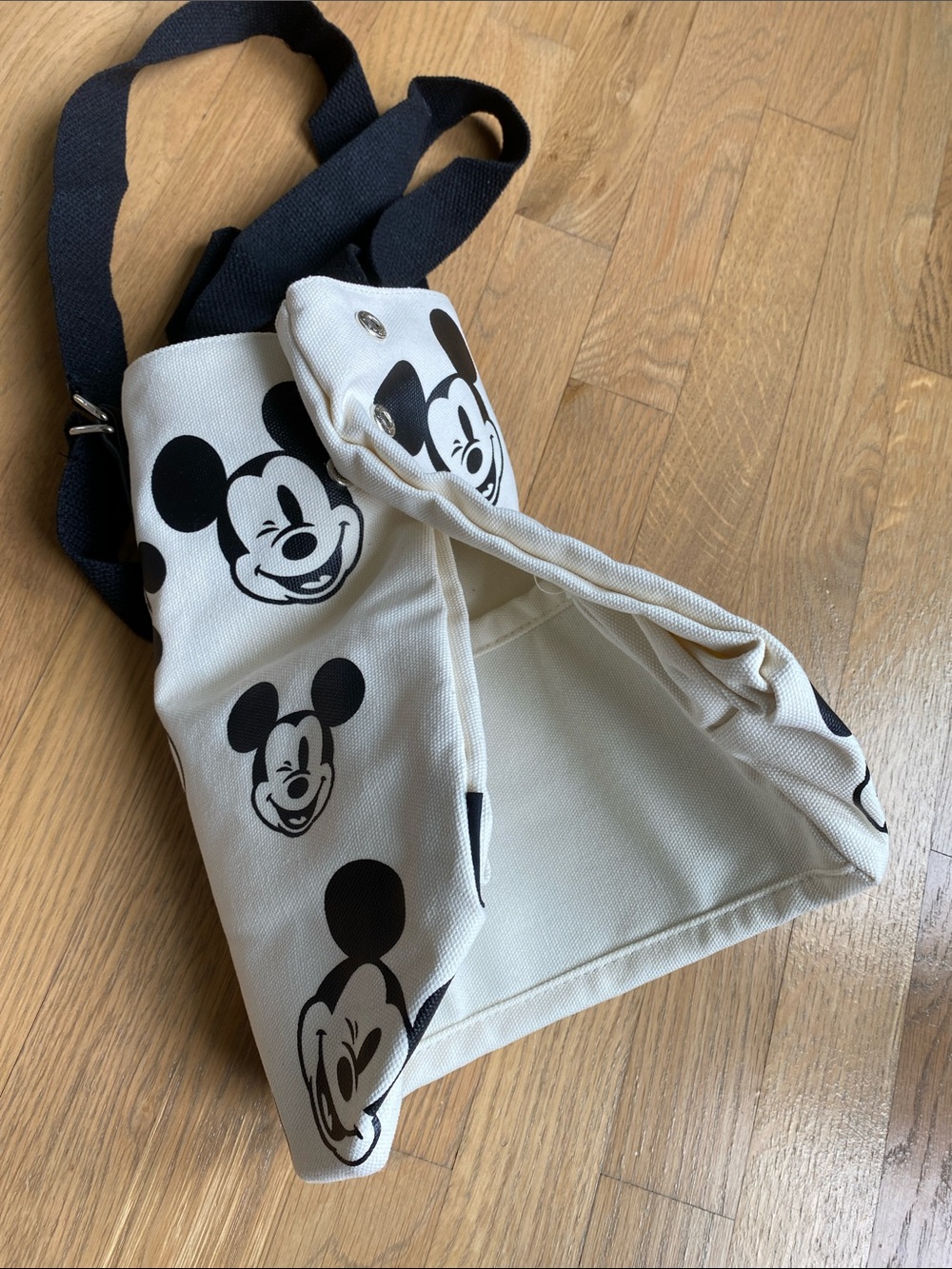 Black & White Mickey Mouse Print Tote Bag - Picture 8 of 10
